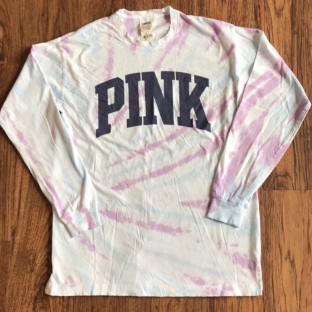 VS PINK Tie Dye Long Sleeve Top